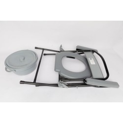 Commode chair on wheels