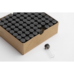 Small transparent plastic tubes with cap 4 ml made usa