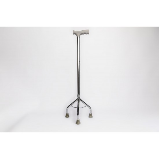 عكاز ثلاثية الأرجل - مطلي بالكروم