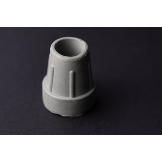 رأس العكاز الطبية باللون الرمادي